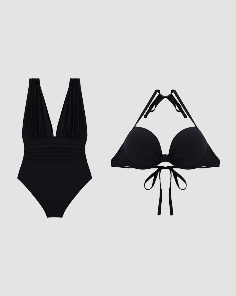 Claire - Luxe Shaping Badpak met Diepe V-Hals