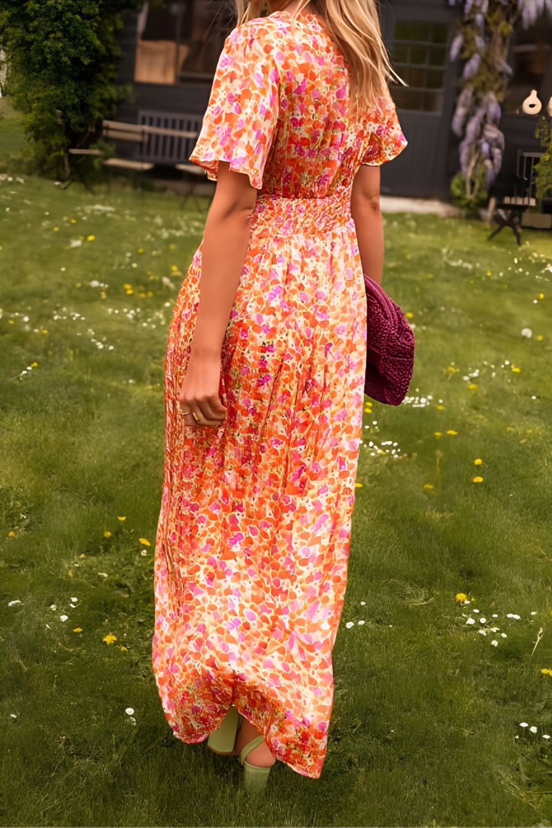 Claire™ | V-hals Maxi-jurk