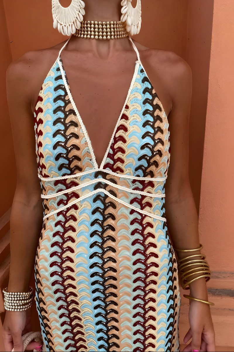 Claire™ | Boho maxi-jurk met open rug