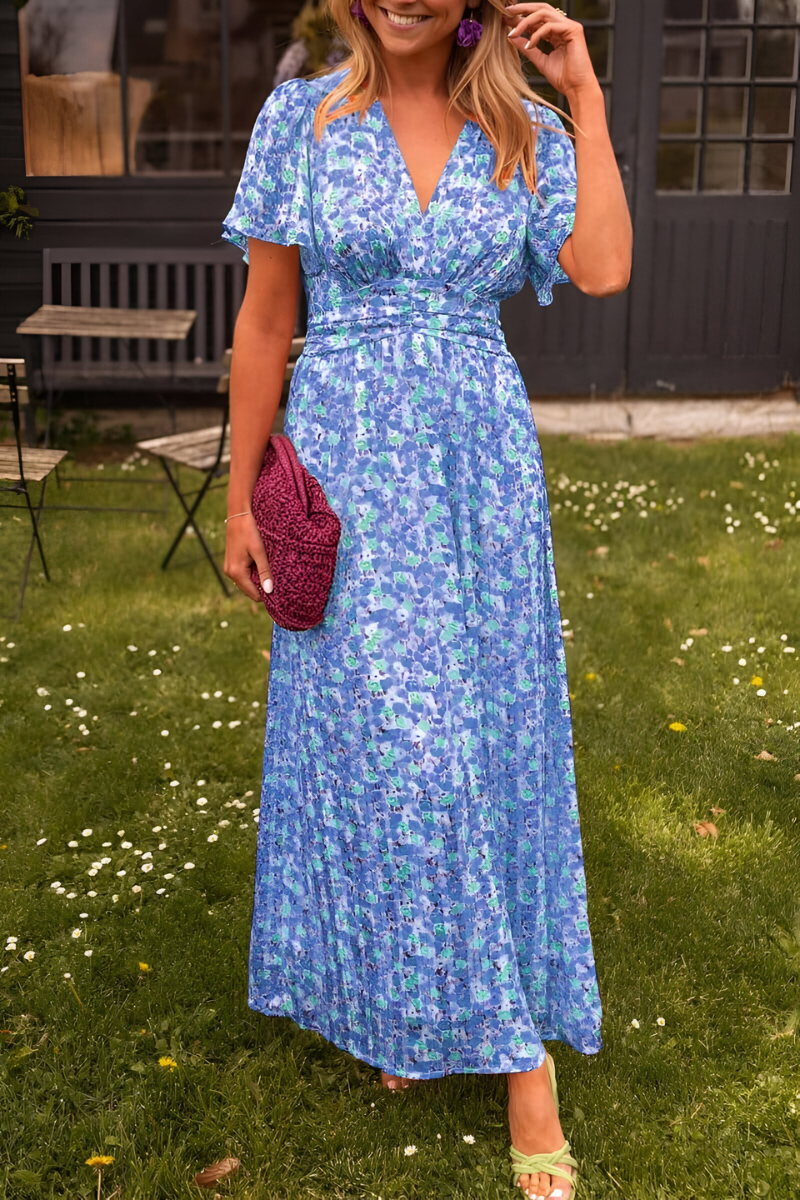 Claire™ | V-hals Maxi-jurk
