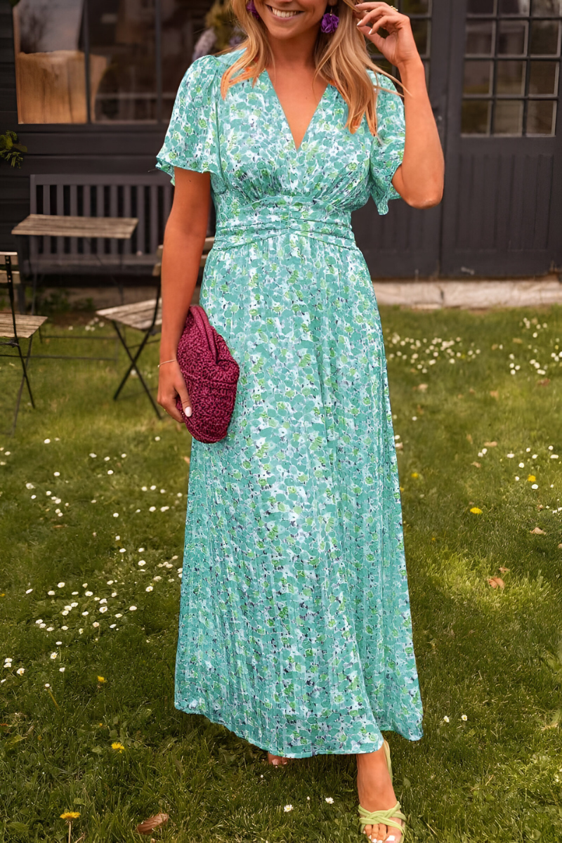 Claire™ | V-hals Maxi-jurk