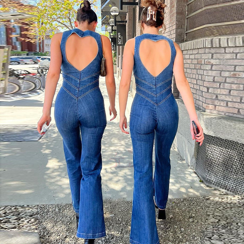 Claire™ | Rugloze Denim Jumpsuit