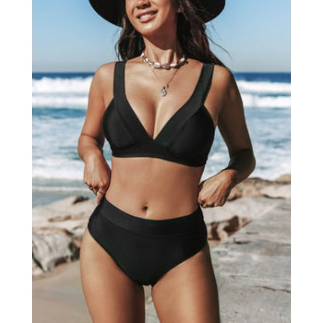 CLAIRE™ | Effen Hoge Taille Badpak