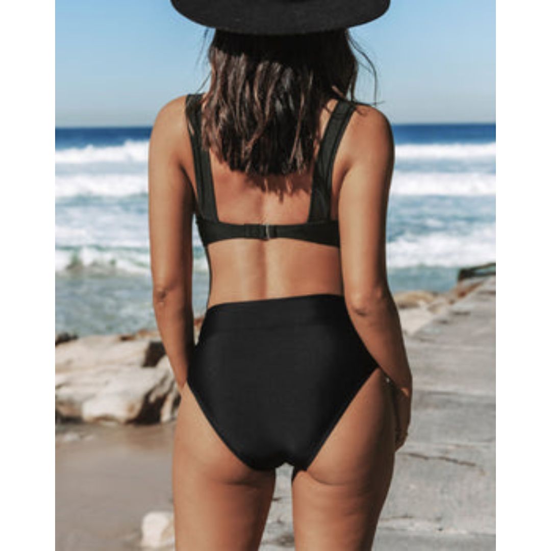 CLAIRE™ | Effen Hoge Taille Badpak