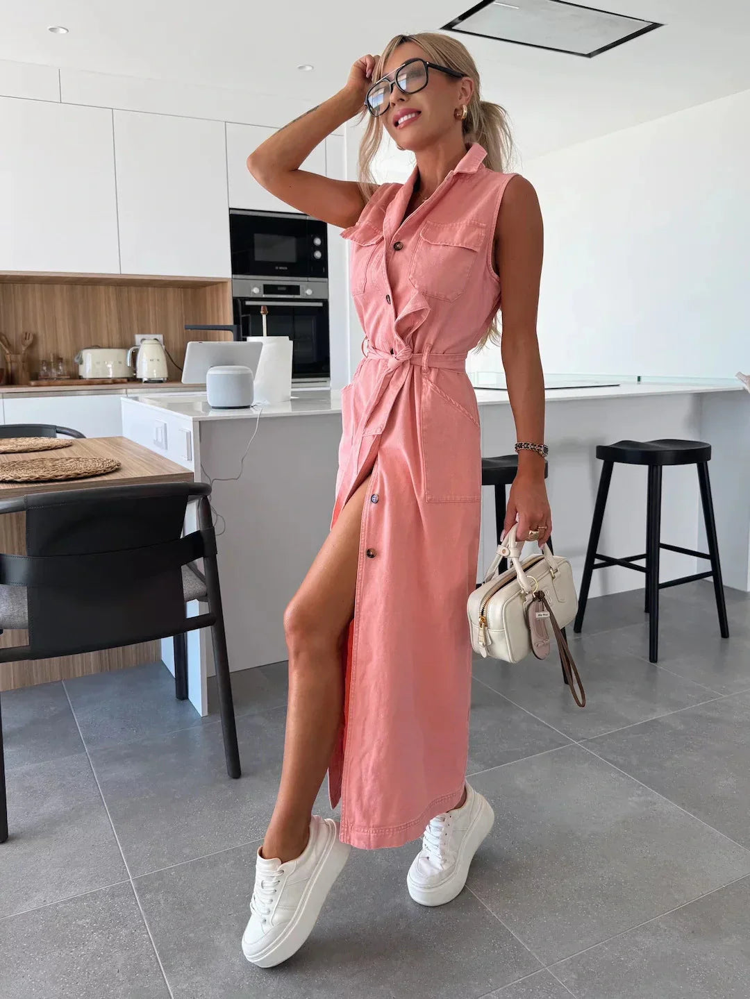 Claire™ | Maxi Denim Jurk