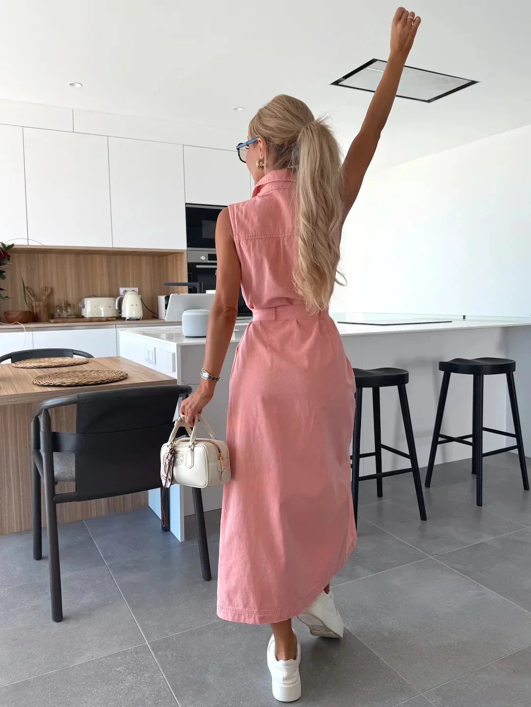 Claire™ | Maxi Denim Jurk