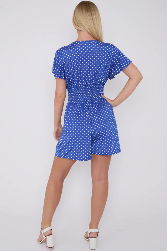 Claire™ | Polkadot V-hals Jumpsuit