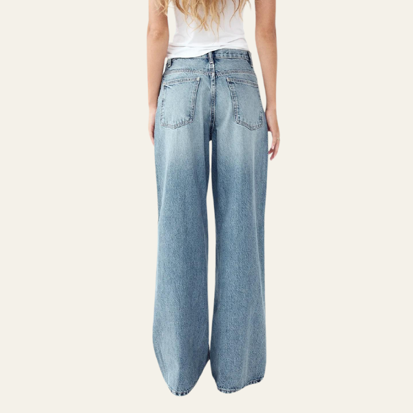 CLAIRE™ | Trendy Twist Jeans met High Waist & Relaxte Pijpen