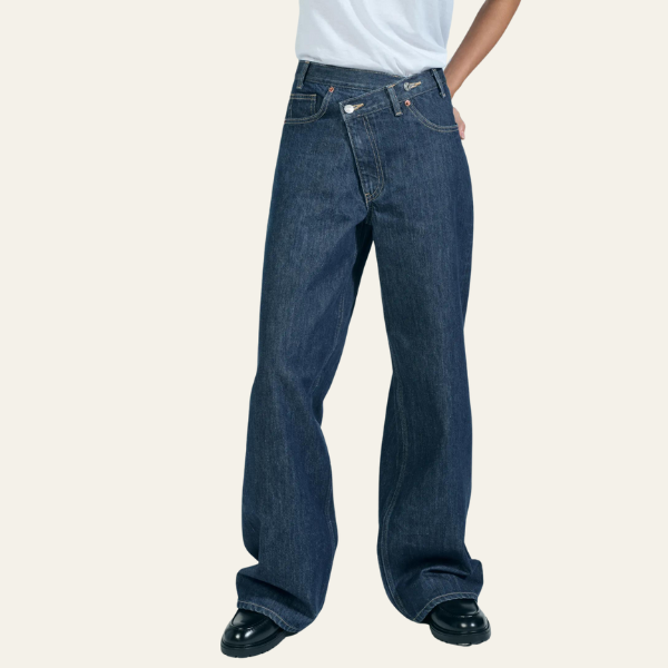 CLAIRE™ | Trendy Twist Jeans met High Waist & Relaxte Pijpen