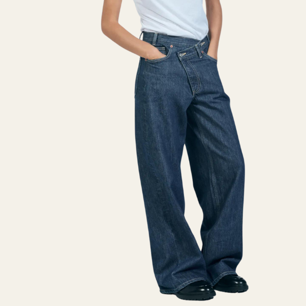 CLAIRE™ | Trendy Twist Jeans met High Waist & Relaxte Pijpen