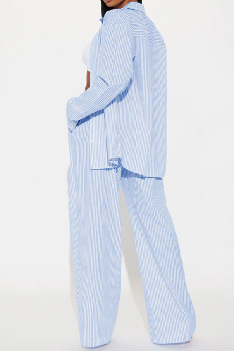 Claire™ | Gestreepte Comfortabele Tweedelige Set
