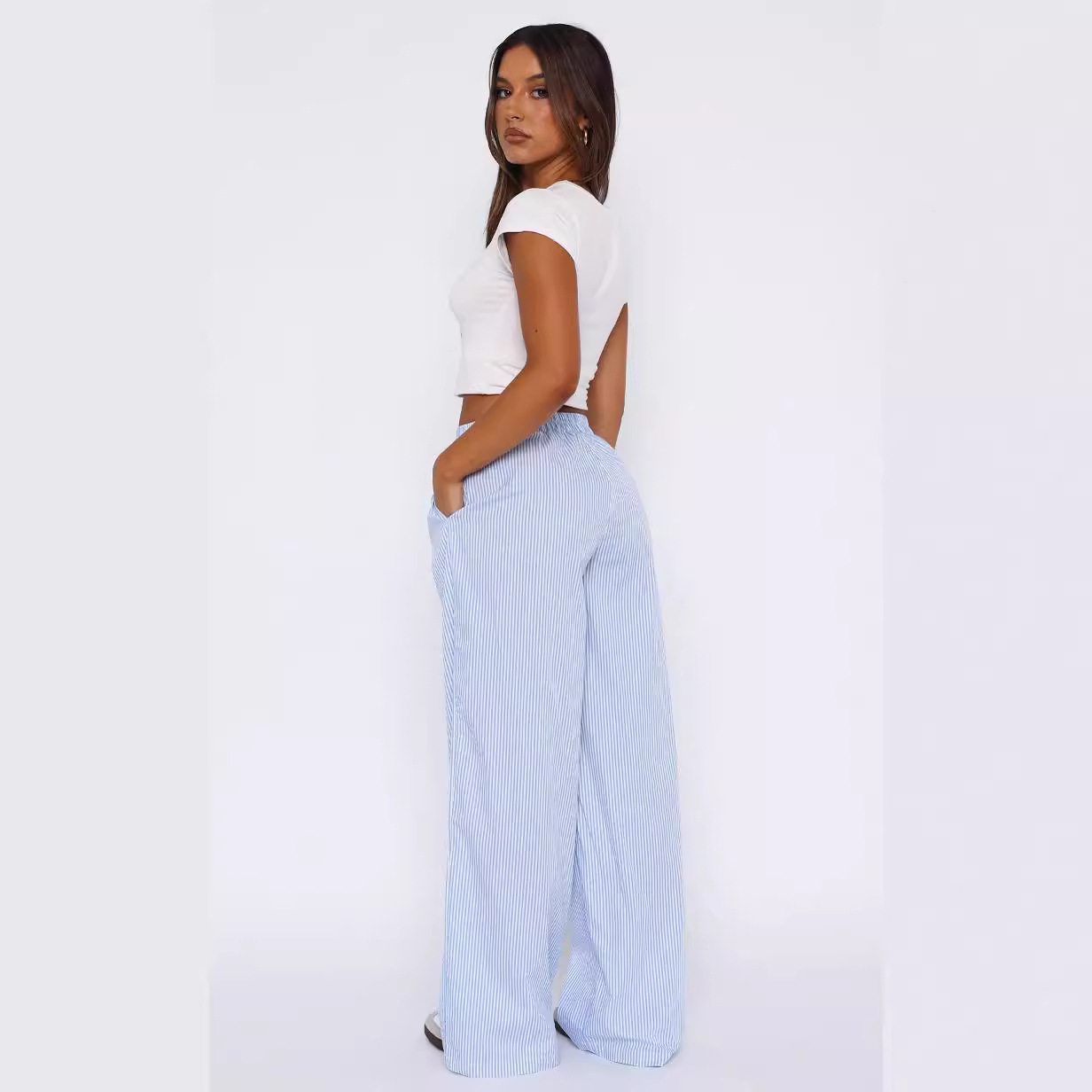 CLAIRE™ | Comfortabele Gestreepte Broek