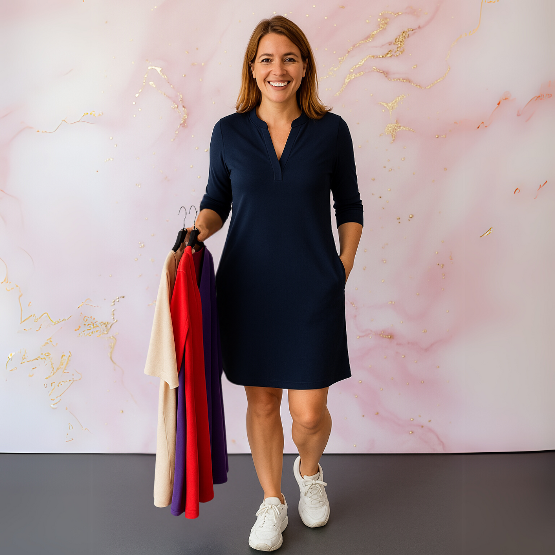 CLAIRE™ | EFFEN JURK MET V-HALS