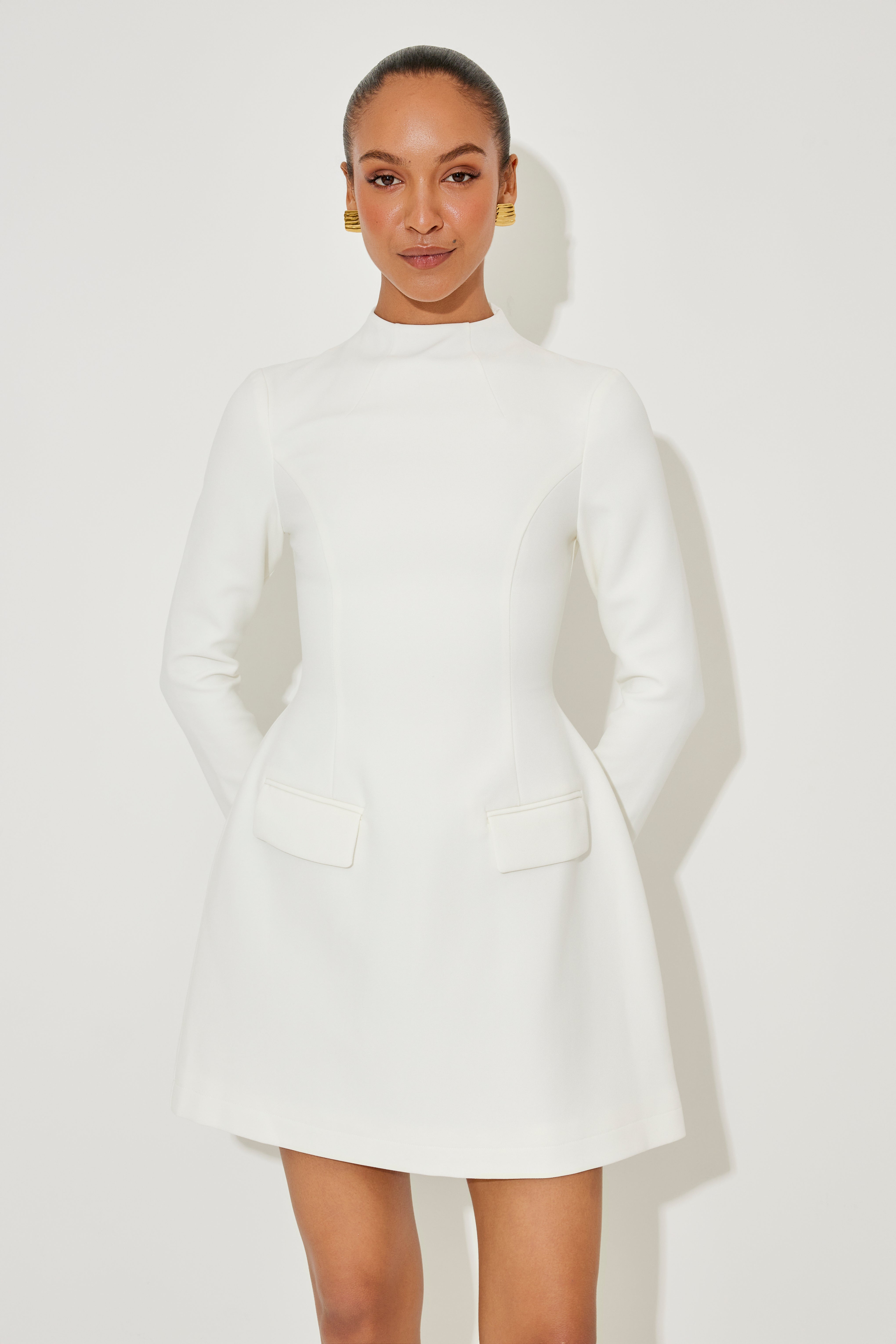 CLAIRE™ | Korte jurk met splitmouwen
