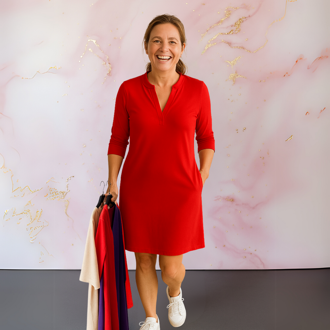 CLAIRE™ | EFFEN JURK MET V-HALS